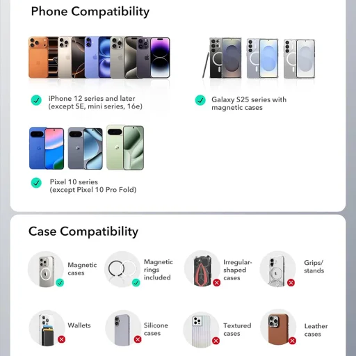 Szellőzőre erősíthető Magsafe telefontartó ESR Autós tartó OmniLock (2B52301) - 7