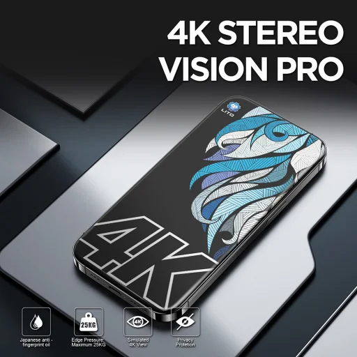  iPhone 17 Fekete Lito D+ Max 4K Privacy üvegfólia - 3