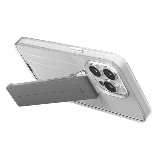 Uniq case Heldro Mount with Stand iPhone 15 Pro Max 6.7" transparent/lucent clear - 3