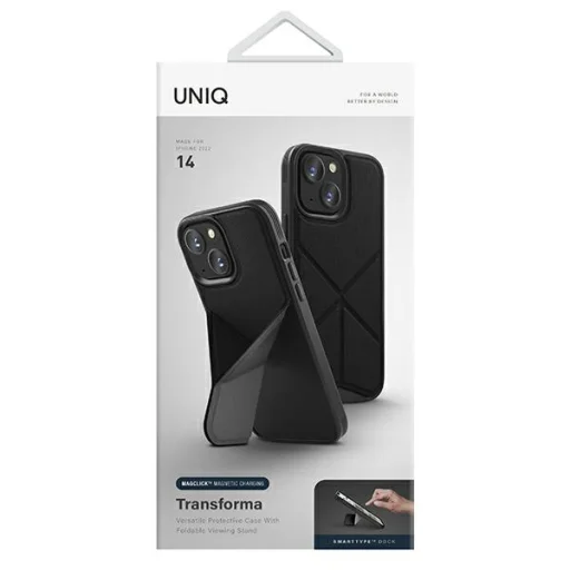 Uniq Transforma Magclick tölthető tok iPhone 14 - fekete - 14
