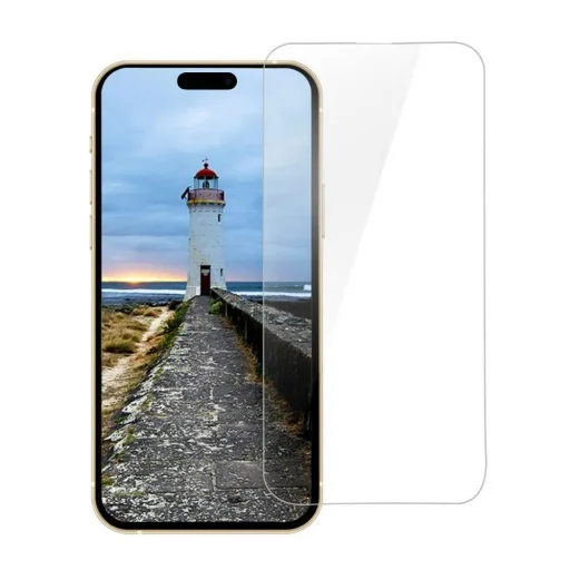 iPhone 16 Pro ANANK - 3D 1X Megerősített Ívelt Képernyővédő - Átlátszó üvegfólia - 1