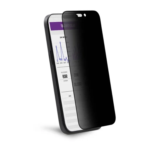  iPhone 17 Air ANANK 2.5D 5X Megerősített 360° Privát Képernyővédő Átlátszó üvegfólia - 3