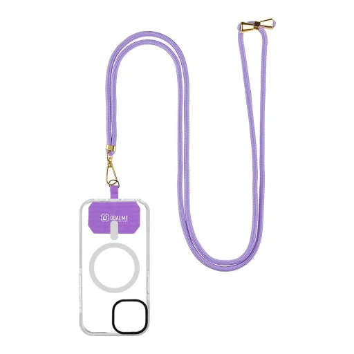 OBAL:ME NeckTag Allure Rope mobiltelefonhoz Lila csuklópánt - 2