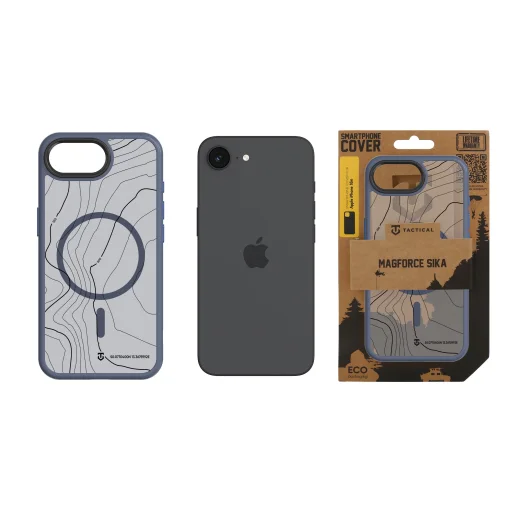 Tactical MagForce Hyperstealth Sika tok iPhone 16e-hez Mély Kék - 3