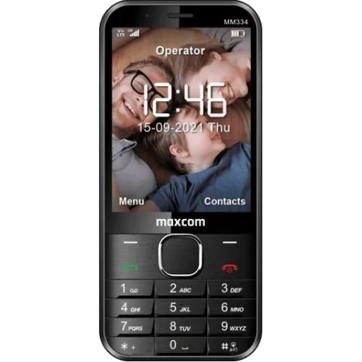Mobiltelefon - MAXCOM MM 334 L FEKETE - 3