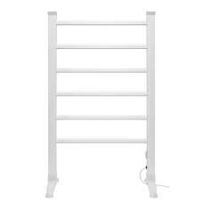 Home FTW22 Fűtött, elektromos ruhaszárító, 90 W, alumínium, szabadon álló kivitel, 50 °C állandó hőmérséklet, vízálló kapcsoló, IPX2