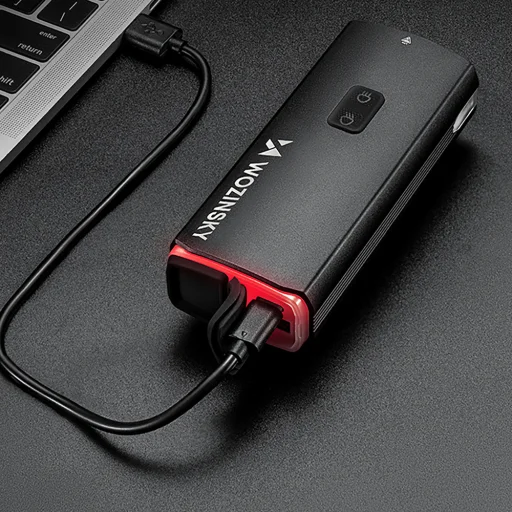 Wozinsky első kerékpárlámpa + USB-C kábel (3000 lm) - Fekete - 7