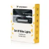 Wozinsky WSBLB2 Első (400 lm) és Hátsó USB-C Kerékpár Lámpa Szett - Fekete - 6