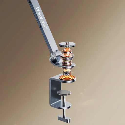 Wozinsky WTY0YS1 mágneses tartó, 360°-ban forgatható, szilárd, telefonhoz és tablethez - szürke - 7