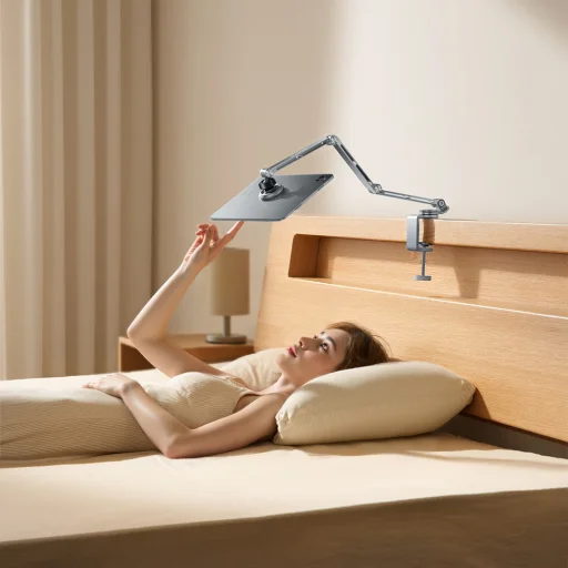 Wozinsky WTY0YS1 mágneses tartó, 360°-ban forgatható, szilárd, telefonhoz és tablethez - szürke - 12