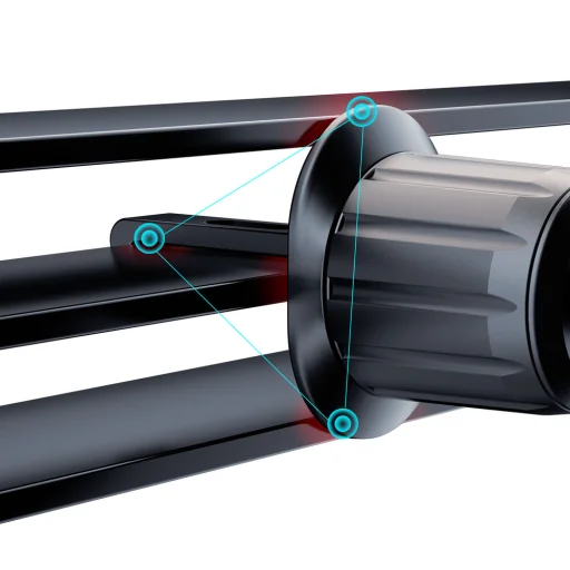 Dudao F5Pro szellőzőrácsra erősíthető autós telefontartó - fekete - 10