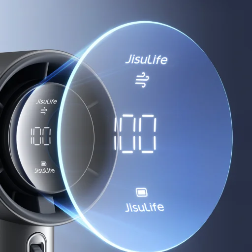 Jisulife Hordozható Ventilátor Pro1 S FA53PRO USB Ventilátor - Sötét Szürke - 7