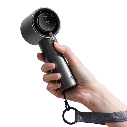 Jisulife Hordozható Ventilátor Pro1 S FA53PRO USB Ventilátor - Sötét Szürke - 2