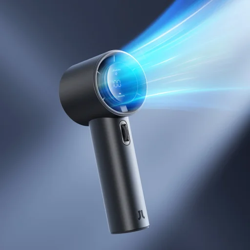 Jisulife Hordozható Ventilátor Pro1 S FA53PRO USB Ventilátor - Sötét Szürke - 3