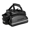 Rockbros A6-6 bicycle bag for trunk, 35 l, with fold-out pockets - black - 2