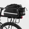 Rockbros A6-6 bicycle bag for trunk, 35 l, with fold-out pockets - black - 12