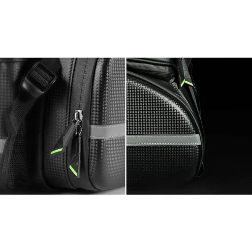 Rockbros A6-6 bicycle bag for trunk, 35 l, with fold-out pockets - black - 10