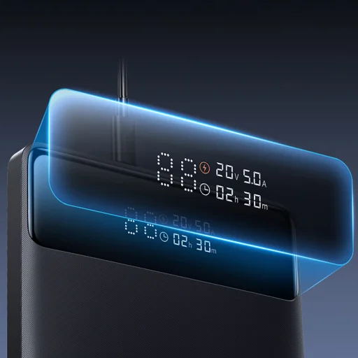 Baseus Blade H1 20000mAh 100W Powerbank kijelzővel - Fekete - 16