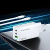 Wozinsky GaN 65W Töltő 2xUSB-C USB Porttal és 65W CC Kábellel - Fehér thumbnail