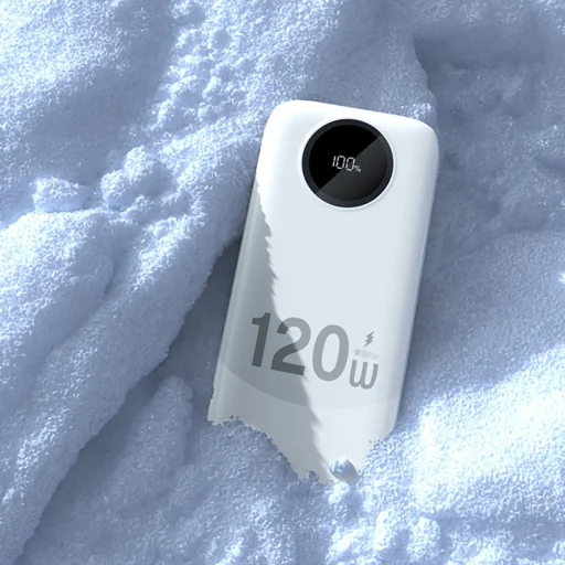 Dudao K13 10000mAh Powerbank beépített kábelekkel - Fehér - 2