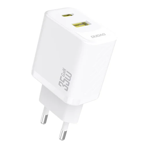 Dudao A27 MaxC 35W GaN Fali Töltő + USB-C Kábel - Fehér - 2