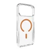  iPhone 17 Pro Max Puro Lite Mag TPU+PC tok kompatibilis MagSafe-val - Átlátszó narancssárga gyűrűvel tok thumbnail