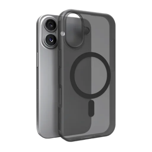  iPhone 17 Félig átlátszó fekete Puro Daylight Magsafe Kompatibilis Szilikon tok - 1