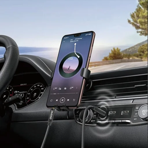 Dudao L12S AUX kábel mini jack 3.5mm 1m 3-pólusú sztereó - fekete - 3