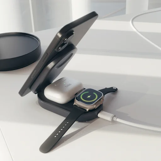 SBS Összecsukható 3 az 1-ben vezeték nélküli állomás, QI2 és MFI - 10