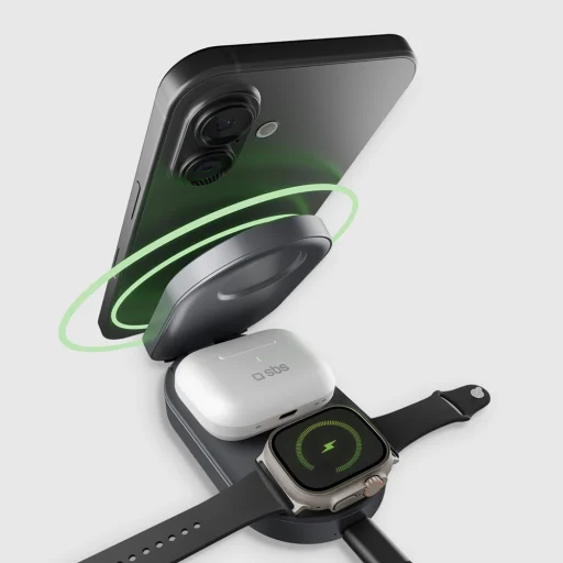 SBS Összecsukható 3 az 1-ben vezeték nélküli állomás, QI2 és MFI - 4