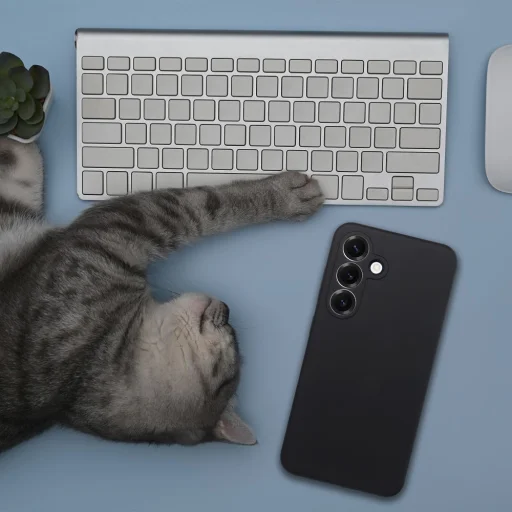 2mm szilikon tok SAMSUNG S25 Edge-hez MagSafe kompatibilis fekete - 3