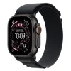 Apple Watch Ultra 3 Cellular 49mm Black Titanium Case with Black Alpine Loop - Medium