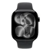 Apple Watch S11 GPS 46mm Jet Black Aluminium Case with Black Sport Band - M/L thumbnail