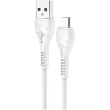 USB-A - microUSB kábel Hoco X37, 18W, 2.4A, 1m, Fehér