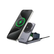 Vezeték nélküli töltő UGREEN W707, 25W, 1.67A, Szürke