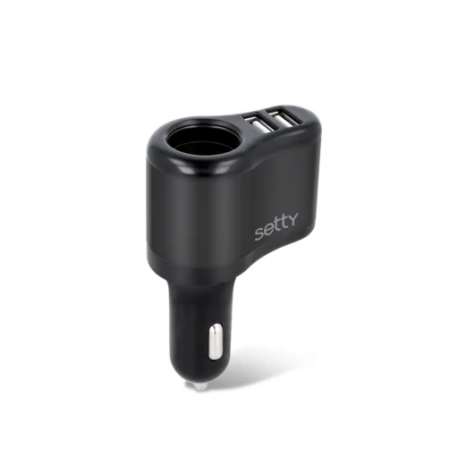 Setty RGS-01 autós szivargyújtó elosztó 2x USB 2A - 1