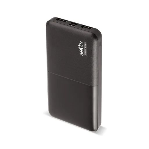 Setty powerbank 10000 mAh fekete - 1