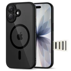 iPhone 17 Tech-protect Magpeak Magsafe CC fekete/átlátszó tok