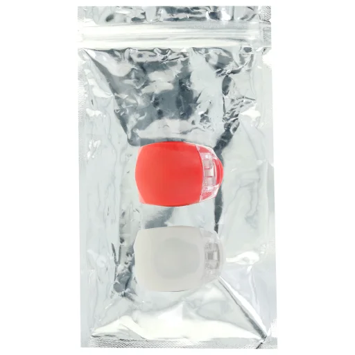 Setty LR-01 szilikon kerékpáros lámpa szett első fehér + hátsó piros, - 2