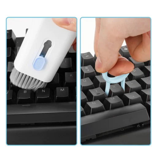 Tisztítóeszköz Gembird fülhallgatóhoz/telefonhoz/laptophoz, 7 az 1-ben, fehér CK-LCD-07 - 4