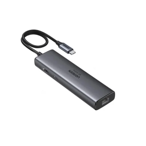 USB-C Hub UGREEN CM512 (45000), 2 x USB-A 3.2 - 2 x USB-C - 1 x HDMI - 1 x RJ45 - 1 x SD - 1 x microSD, Szürke - 2