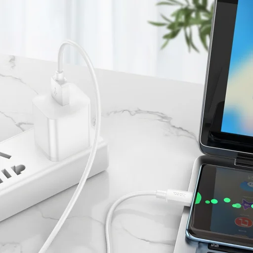 USB-A - USB-C Kábel Hoco X96, 27W, 1m, Fehér - 3