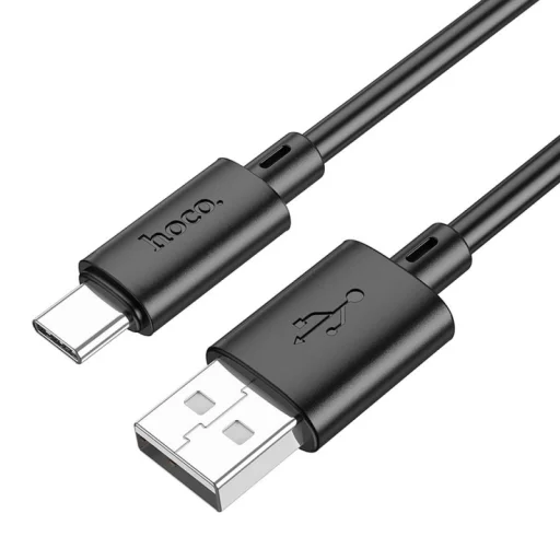 USB-A - USB-C Kábel Hoco X88, 18W, 3A, 1m, Fekete - 1