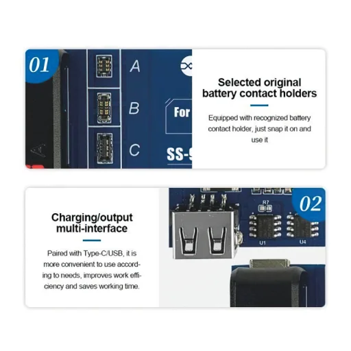 Sunshine SS-904B tápegység TECNO / Infinix / Itel sorozathoz, 2 az 1-ben, - 5