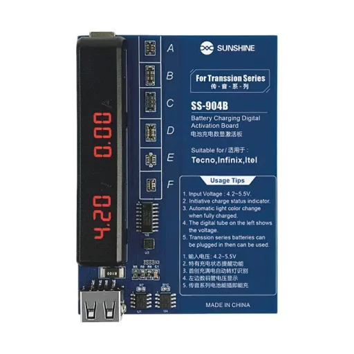 Sunshine SS-904B tápegység TECNO / Infinix / Itel sorozathoz, 2 az 1-ben, - 1