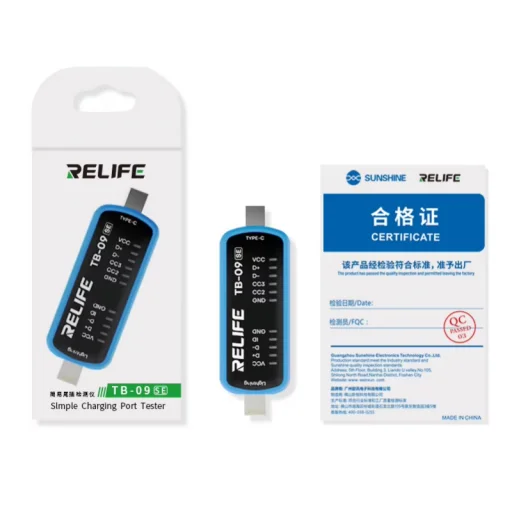 Relife TB-09 SE szerviz teszter, Lightning / USB-C - 1