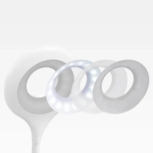 Mini Wozinsky Wireless LED Olvasólámpa Klipszel + USB-C Kábel - Fehér - 6