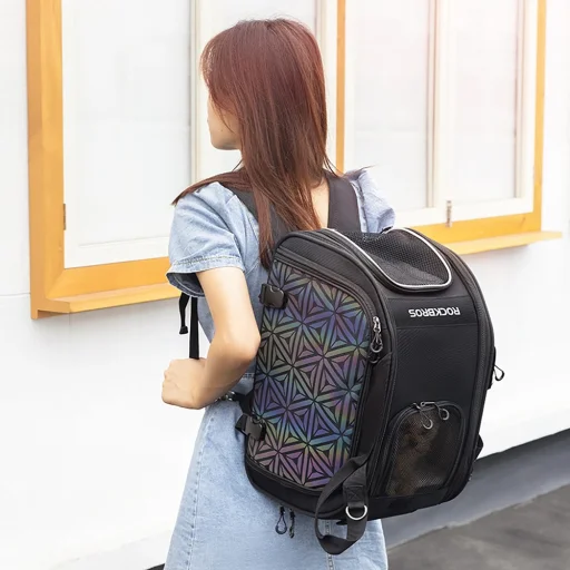 Rockbros 30140028001 szállító biciklis táska macskáknak és kutyáknak - fekete - 9