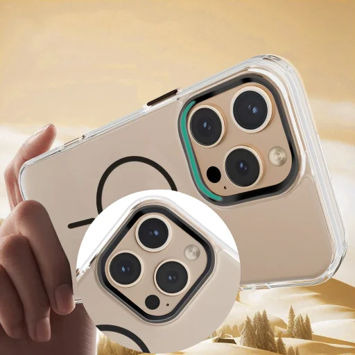 Mag fekete vékony átlátszó tok iPhone 16 Pro Max 6,9" - 6