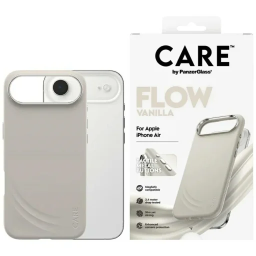 iPhone Air tok CARE by PanzerGlass FLOW MagSafe vanília színű tok - 1